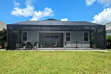 Screen enclosure with mega picture view by East Coast Aluminum